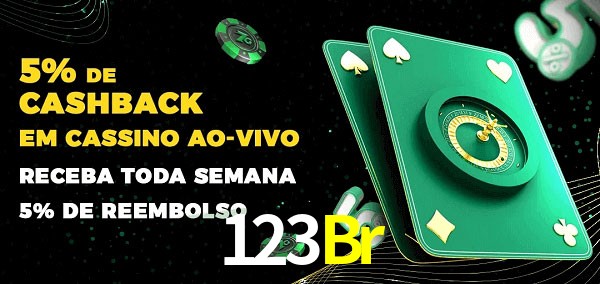 Promoções do cassino ao Vivo 123Br
